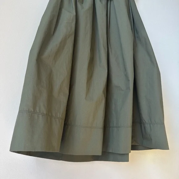 High waist belted flare midi skirt with pockets - Picture 7 of 7